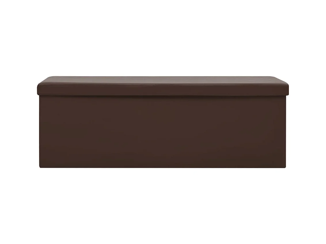 Bruine PVC opvouwbare opbergbank