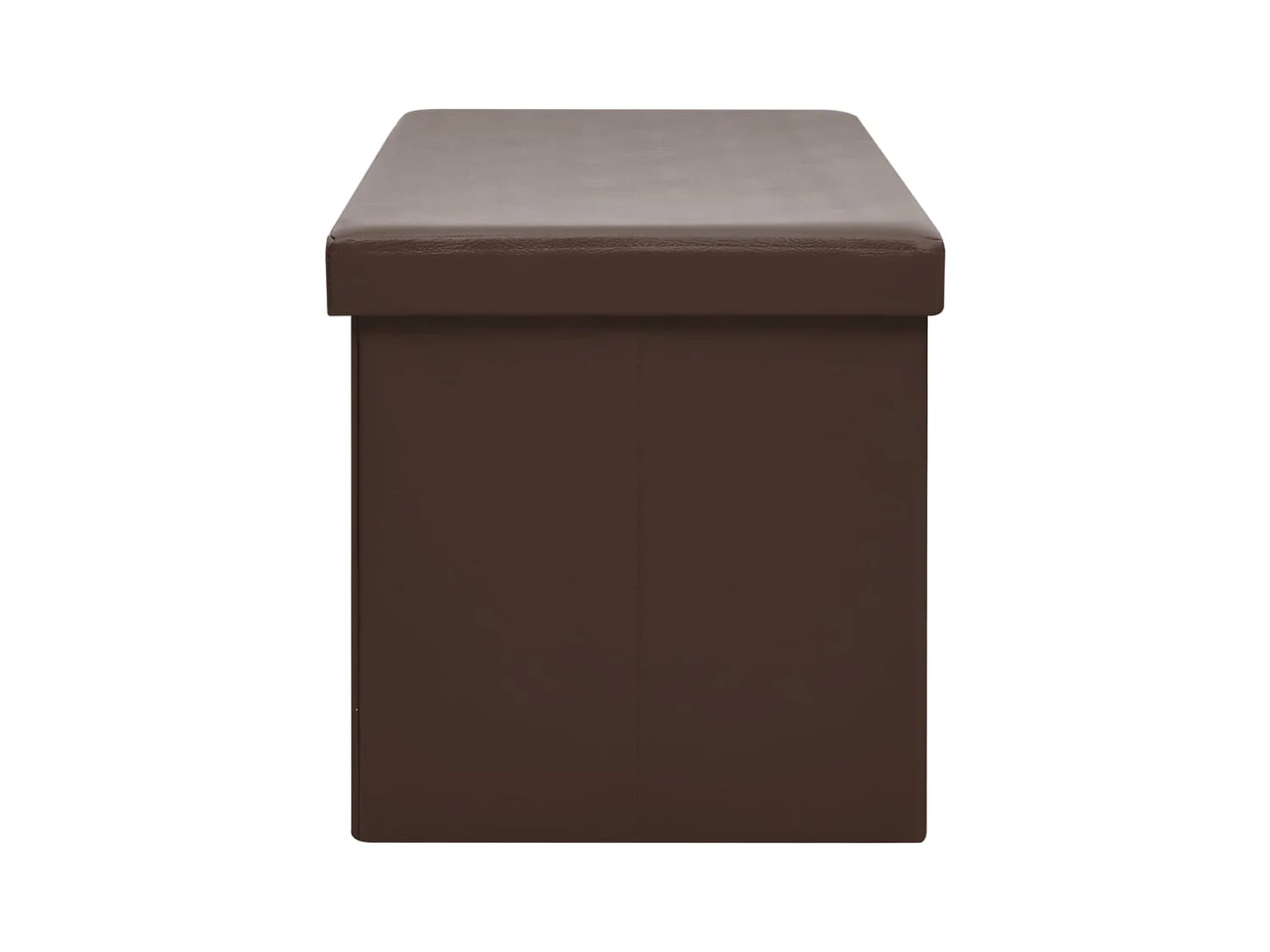 Bruine PVC opvouwbare opbergbank