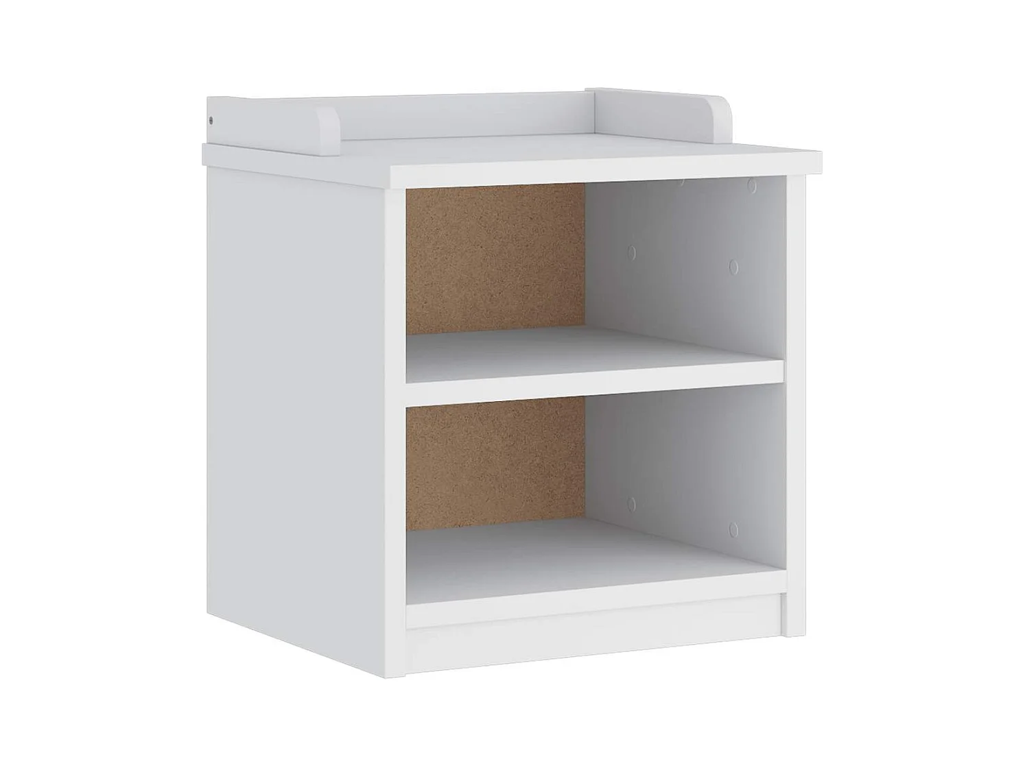 SANDNES weiße Flurbank 45x40x50 cm massives Kiefernholz