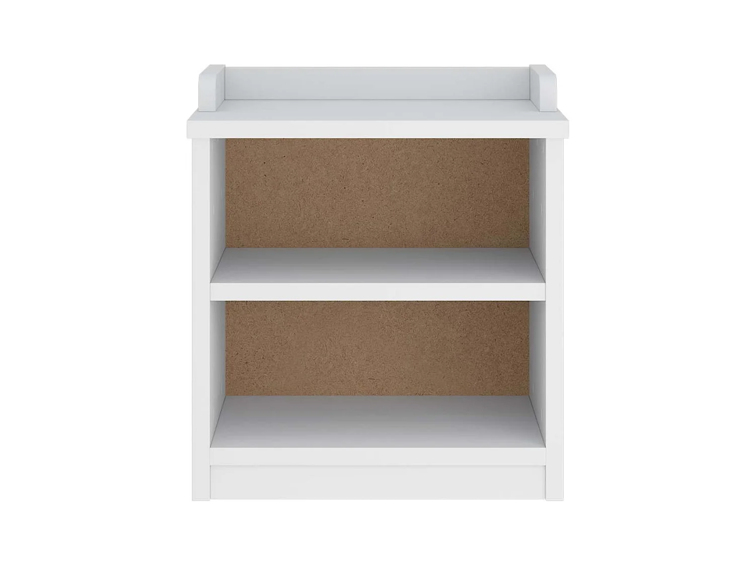 SANDNES weiße Flurbank 45x40x50 cm massives Kiefernholz