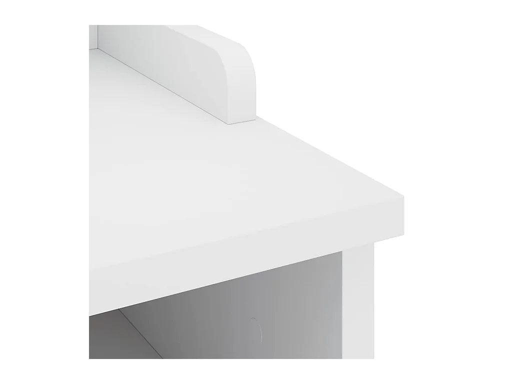 SANDNES weiße Flurbank 45x40x50 cm massives Kiefernholz