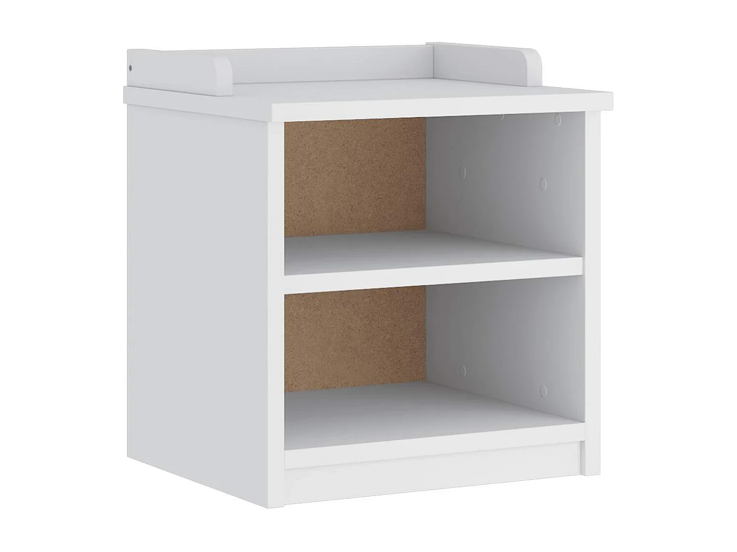 Panca da ingresso SANDNES bianca 45x40x50 cm in legno massello di pino