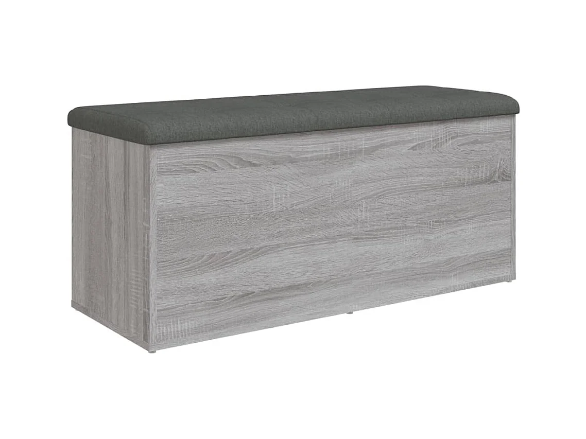Sonoma graue Aufbewahrungsbank 102x42x45 cm Holzwerkstoff