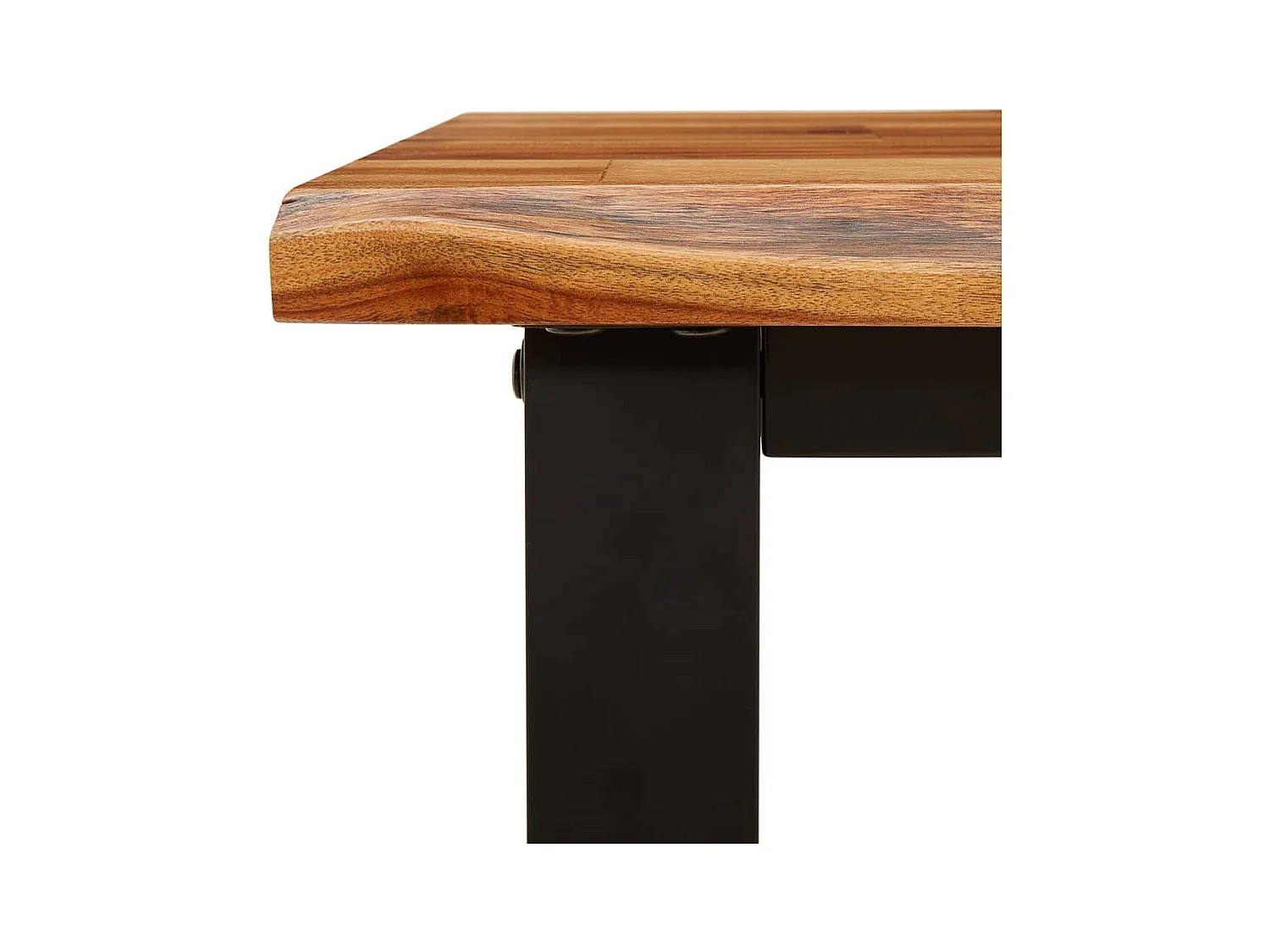 Bank mit Baumkante 110 cm massives Akazienholz