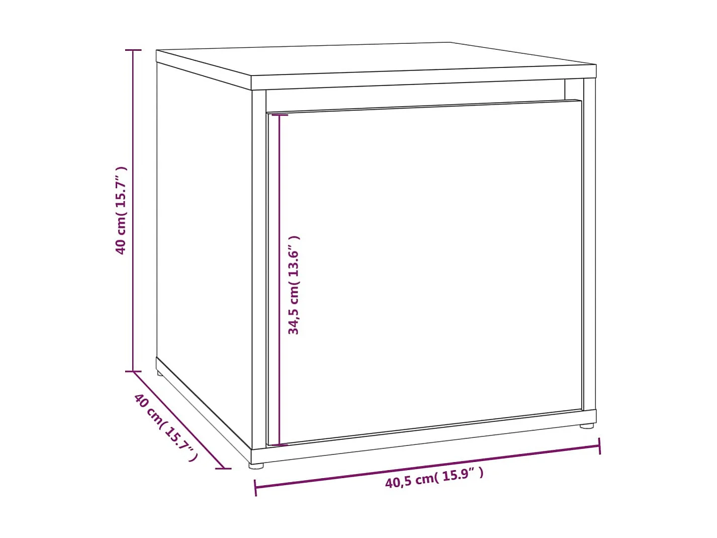 Flurmöbel-Set Räuchereiche Holzwerkstoff