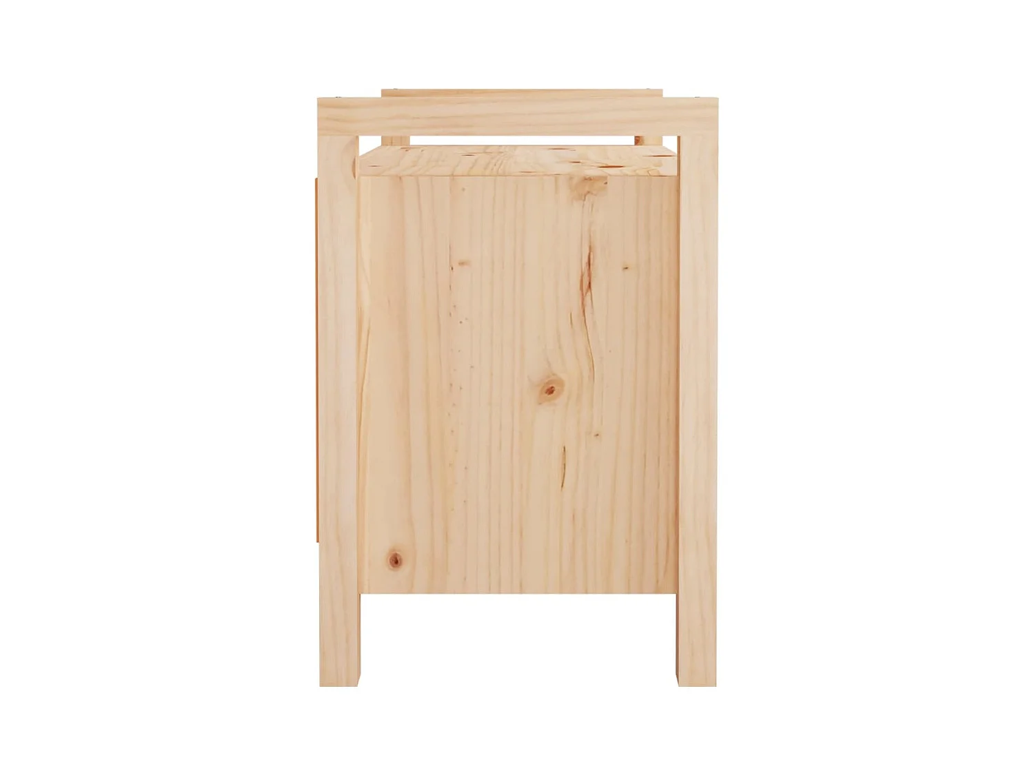 Eingangsbank 80x40x60 cm Massivholz Kiefer