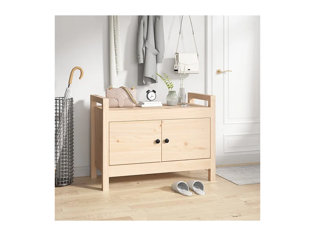 Entreebank 80x40x60 cm Massief grenenhout