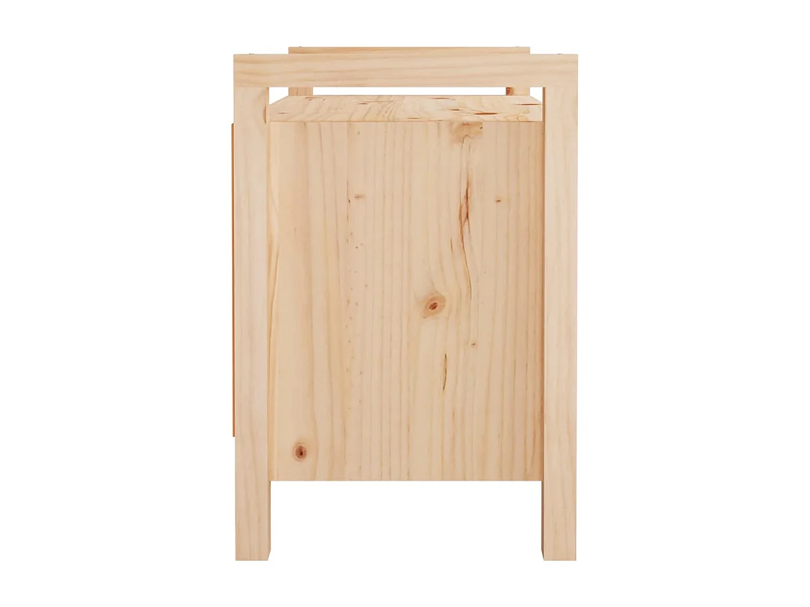 Panca da ingresso 80x40x60 cm Legno massello di pino