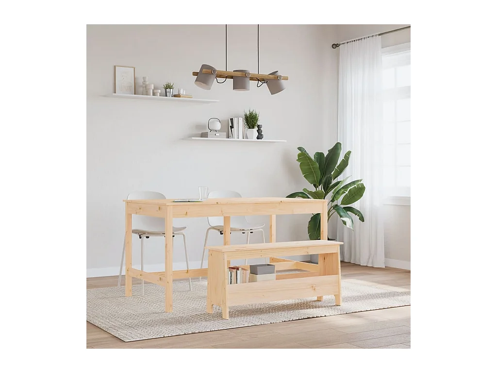 Banc d'entrée 100x28x45 cm bois de pin massif