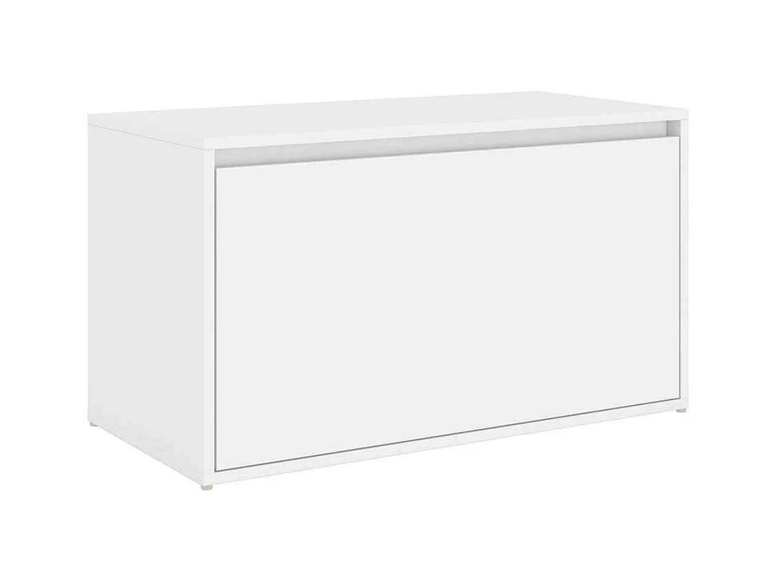 Banc d'entrée 80x40x45 cm Blanc Bois d’ingénierie