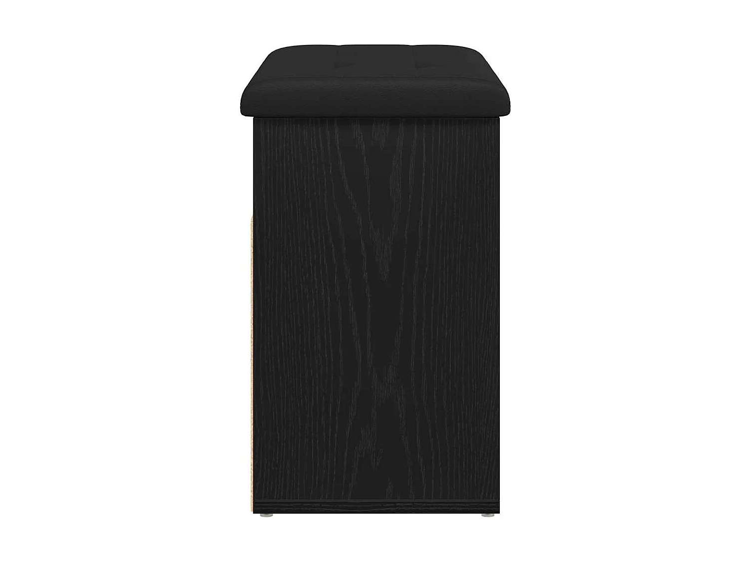 Banc à chaussures Noir 60 x 30 x 48 cm Bois d'ingénierie