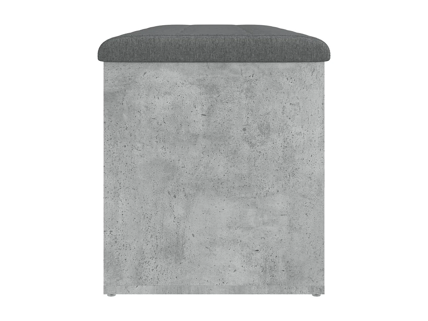 Betongraue Aufbewahrungsbank 102x42x45 cm Holzwerkstoff