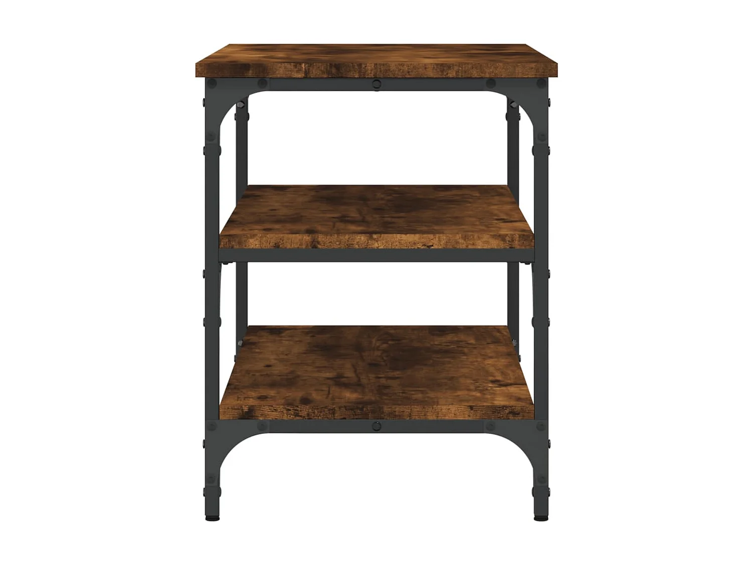 Schuhbank aus geräucherter Eiche 70x38,5x49 cm Holzwerkstoff