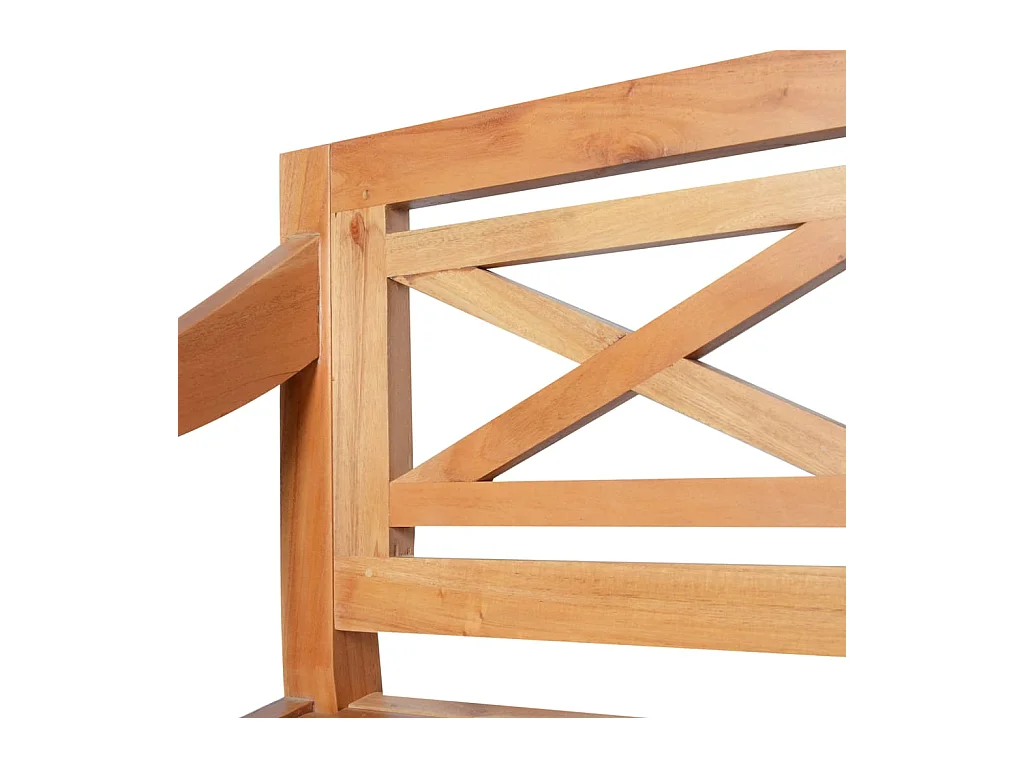 Batavia Bank 98 cm Massivholz Mahagoni Hellbraun