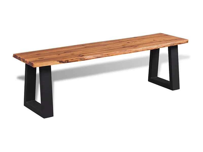 Bank aus massivem Akazienholz 160 cm