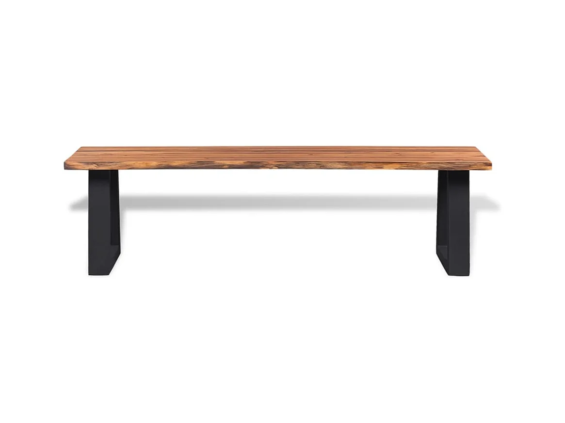 Bank aus massivem Akazienholz 160 cm