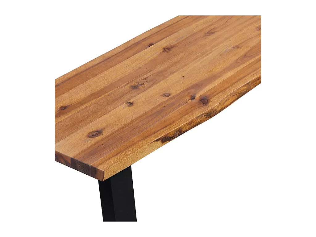 Bank aus massivem Akazienholz 160 cm