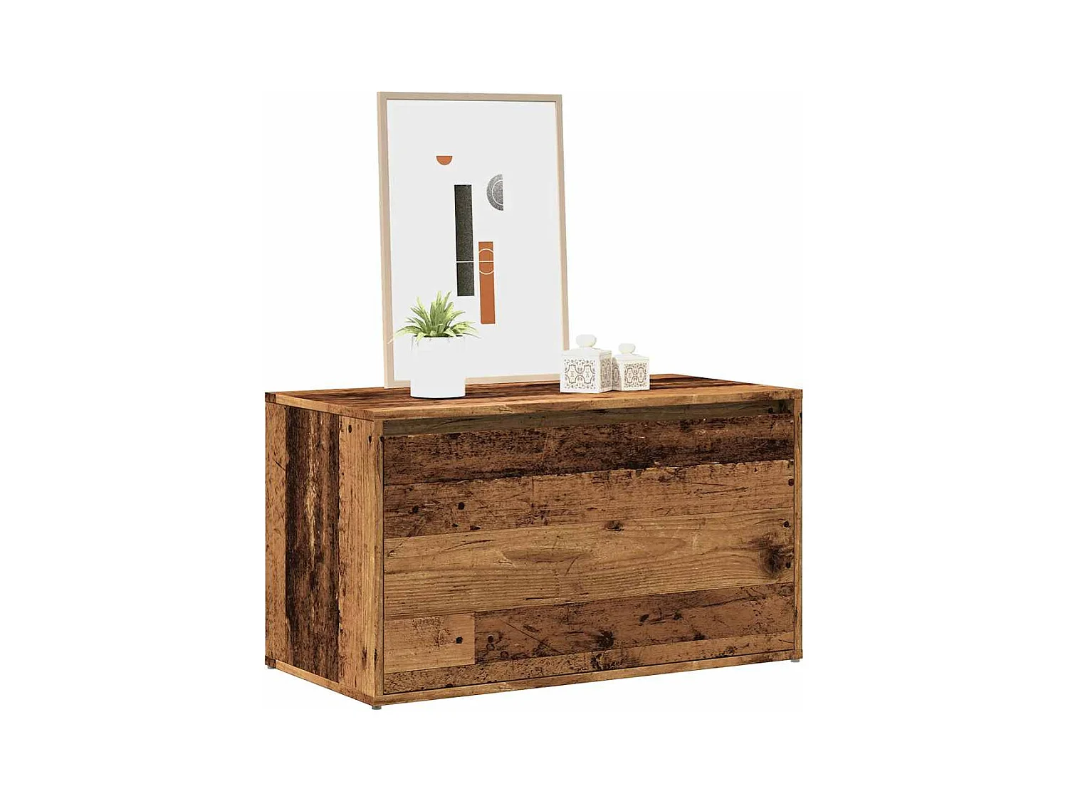 Banc d'entrée 80x40x45 cm vieux bois bois d'ingénierie