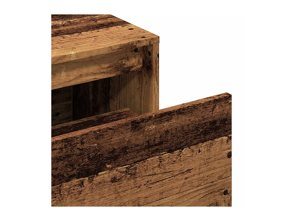 Banc d'entrée 80x40x45 cm vieux bois bois d'ingénierie