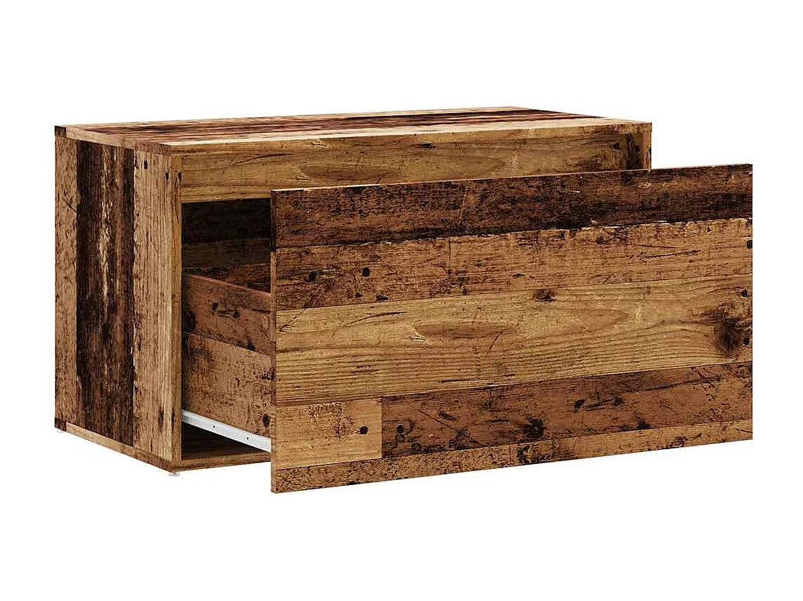 Banc d'entrée 80x40x45 cm vieux bois bois d'ingénierie