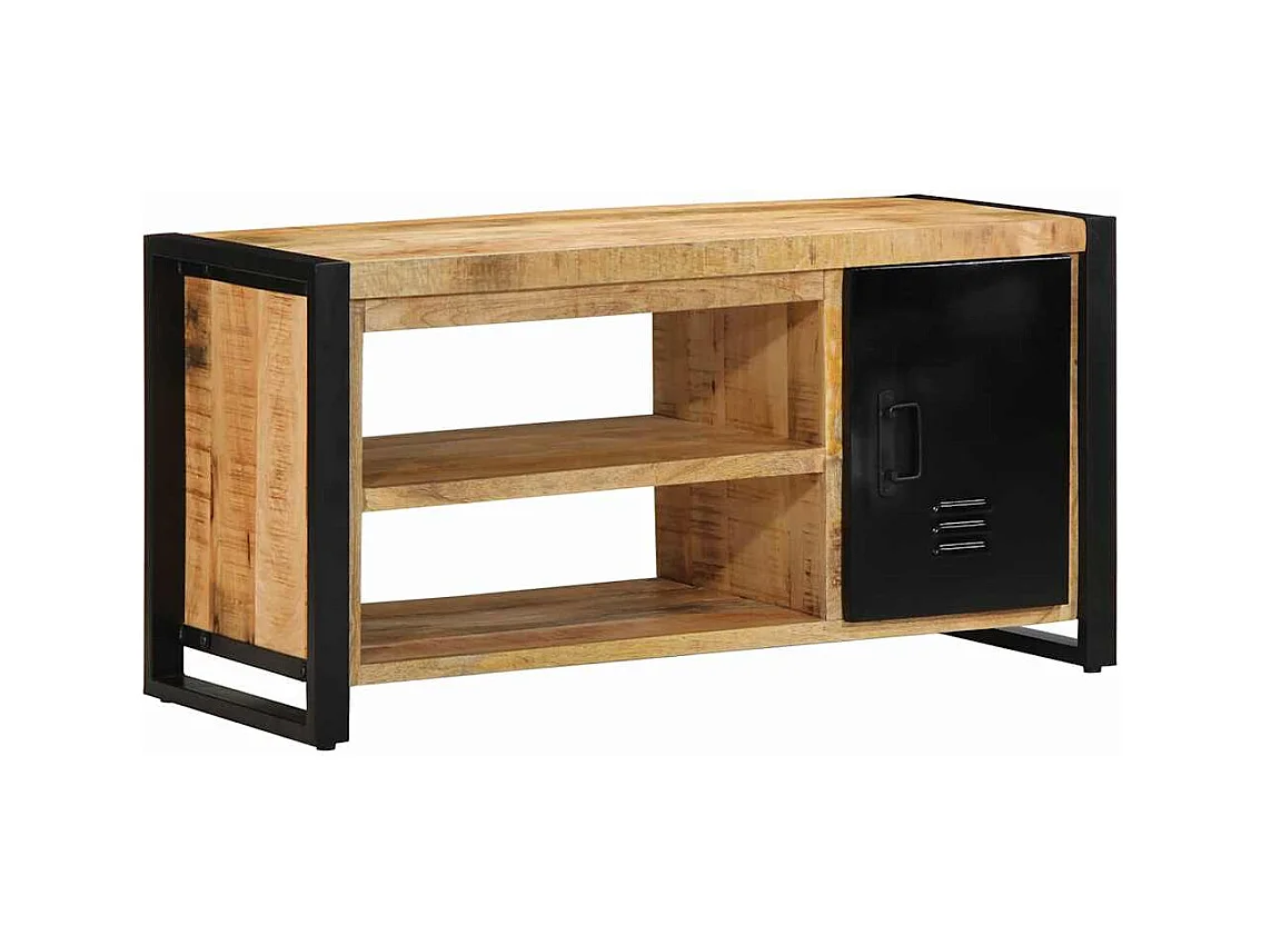 Banc à Chaussures Marron Bois de manguier massif