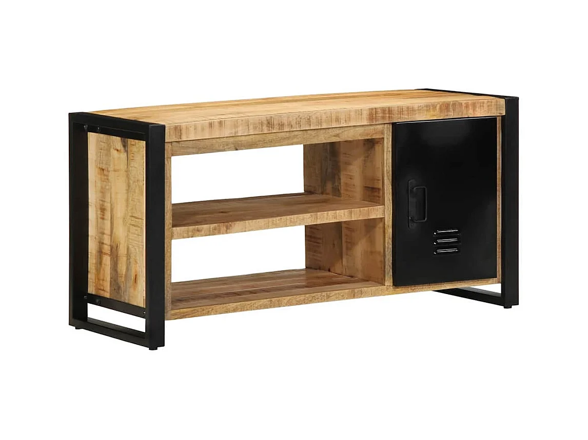 Banc à Chaussures Marron Bois de manguier massif