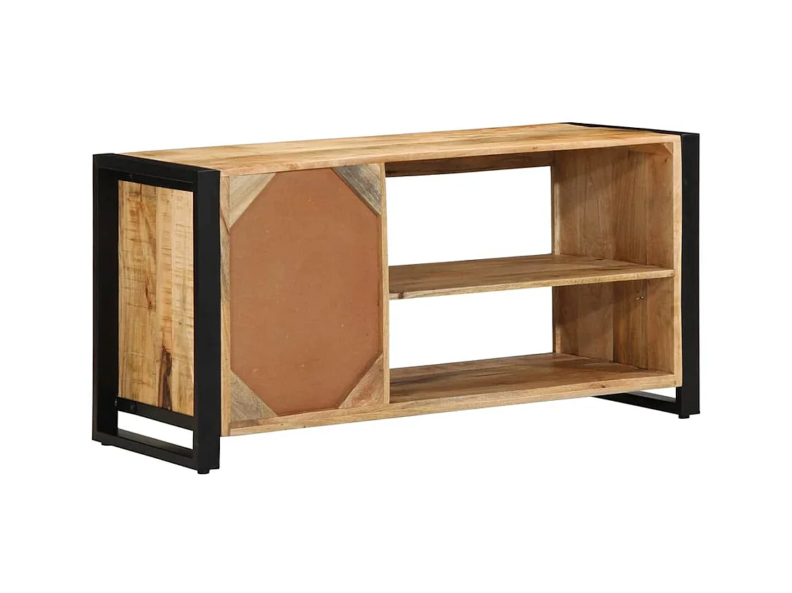 Banc à Chaussures Marron Bois de manguier massif