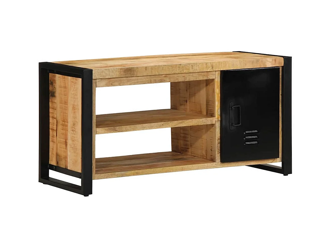 Banc à Chaussures Marron Bois de manguier massif