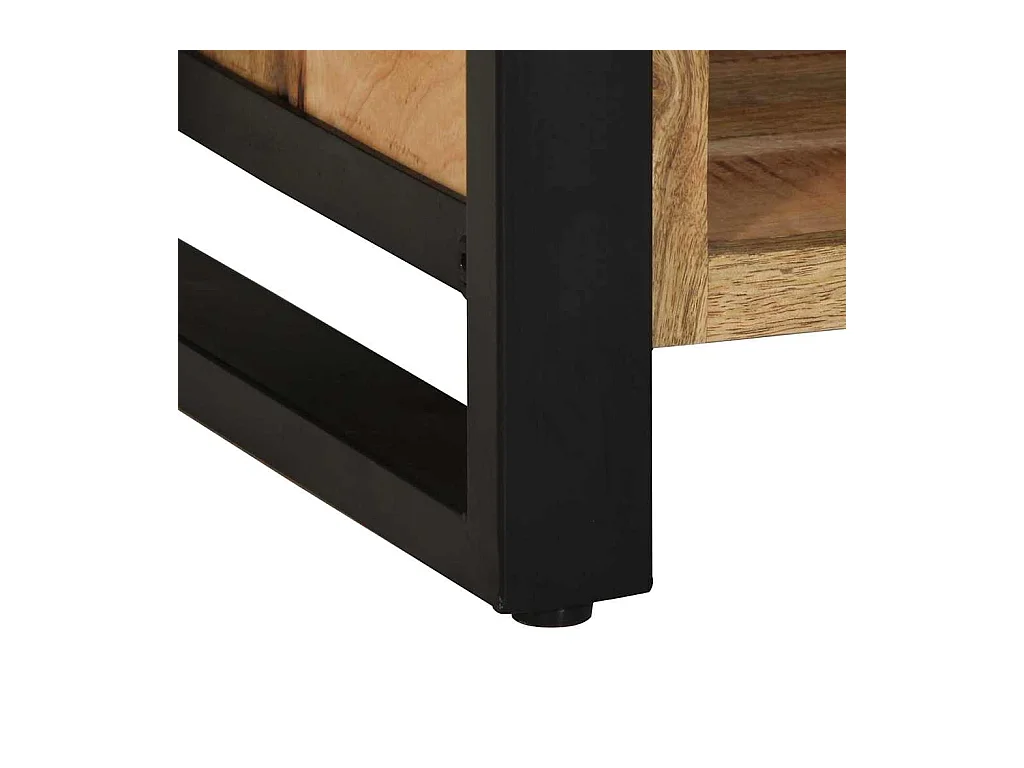 Banc à Chaussures Marron Bois de manguier massif