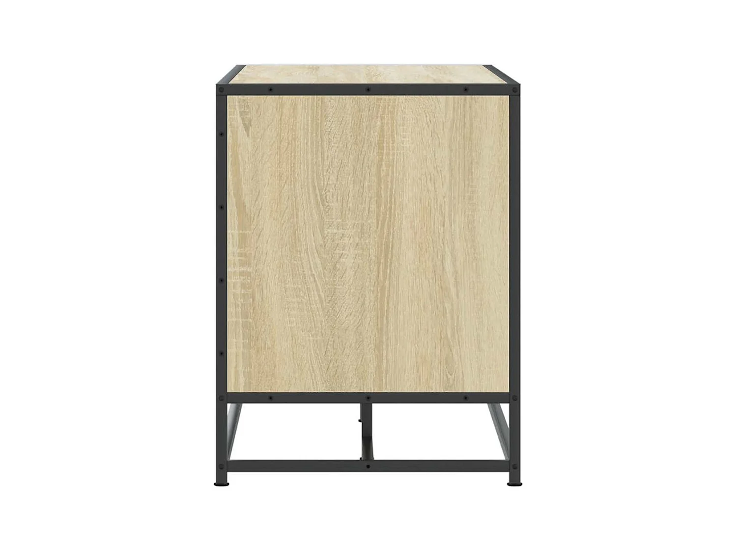 Banc à chaussures chêne sonoma bois d'ingénierie et métal