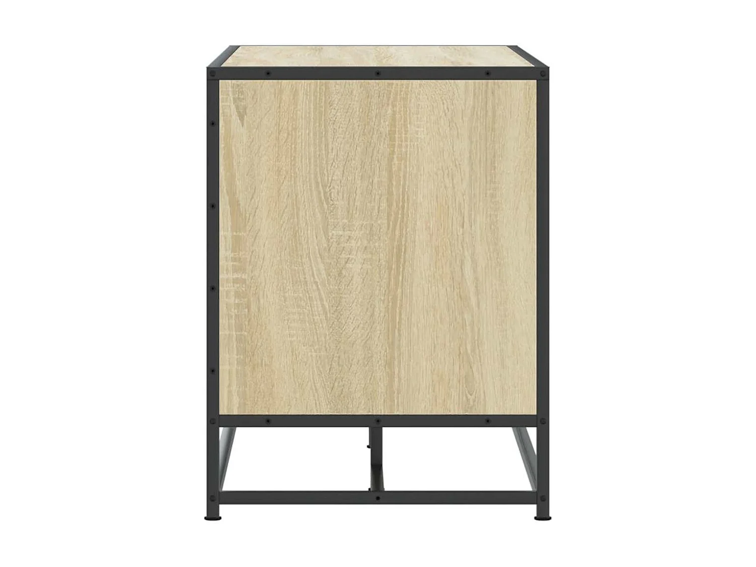 Banc à chaussures chêne sonoma bois d'ingénierie et métal