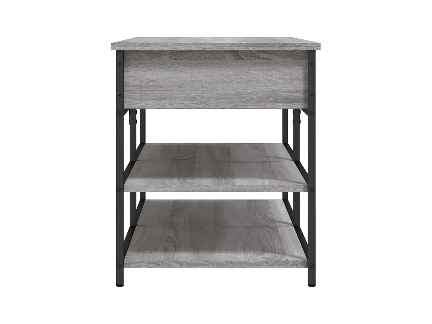 Schuhbank Sonoma grau 100x42,5x50 cm Holzwerkstoff