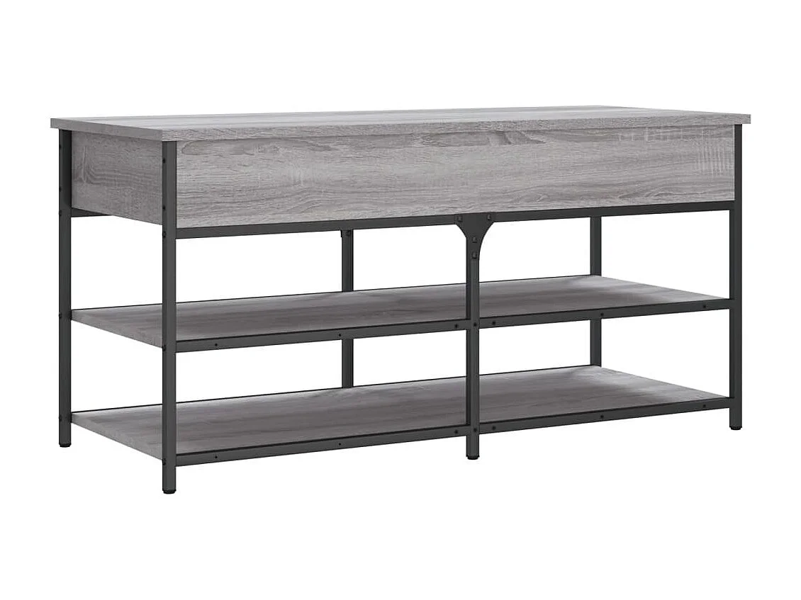 Schuhbank Sonoma grau 100x42,5x50 cm Holzwerkstoff