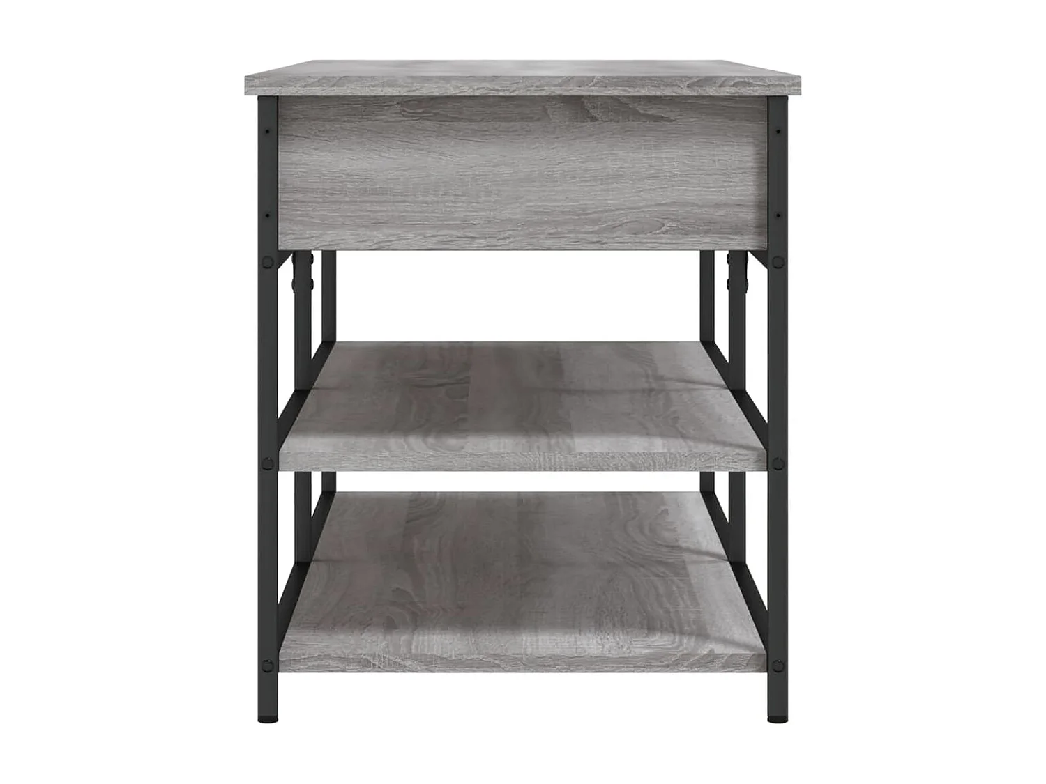 Panca portascarpe grigia Sonoma 100x42,5x50 cm in legno ingegnerizzato