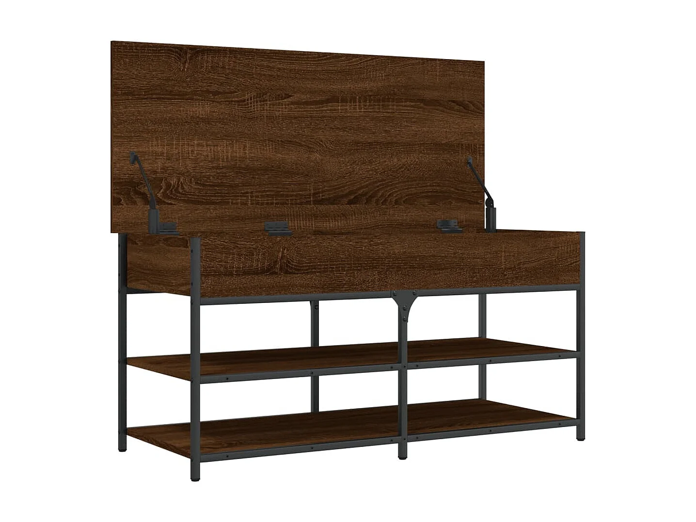 Schuhbank Eiche braun 100x42,5x50 cm Holzwerkstoff