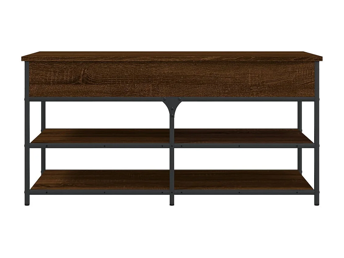 Schuhbank Eiche braun 100x42,5x50 cm Holzwerkstoff