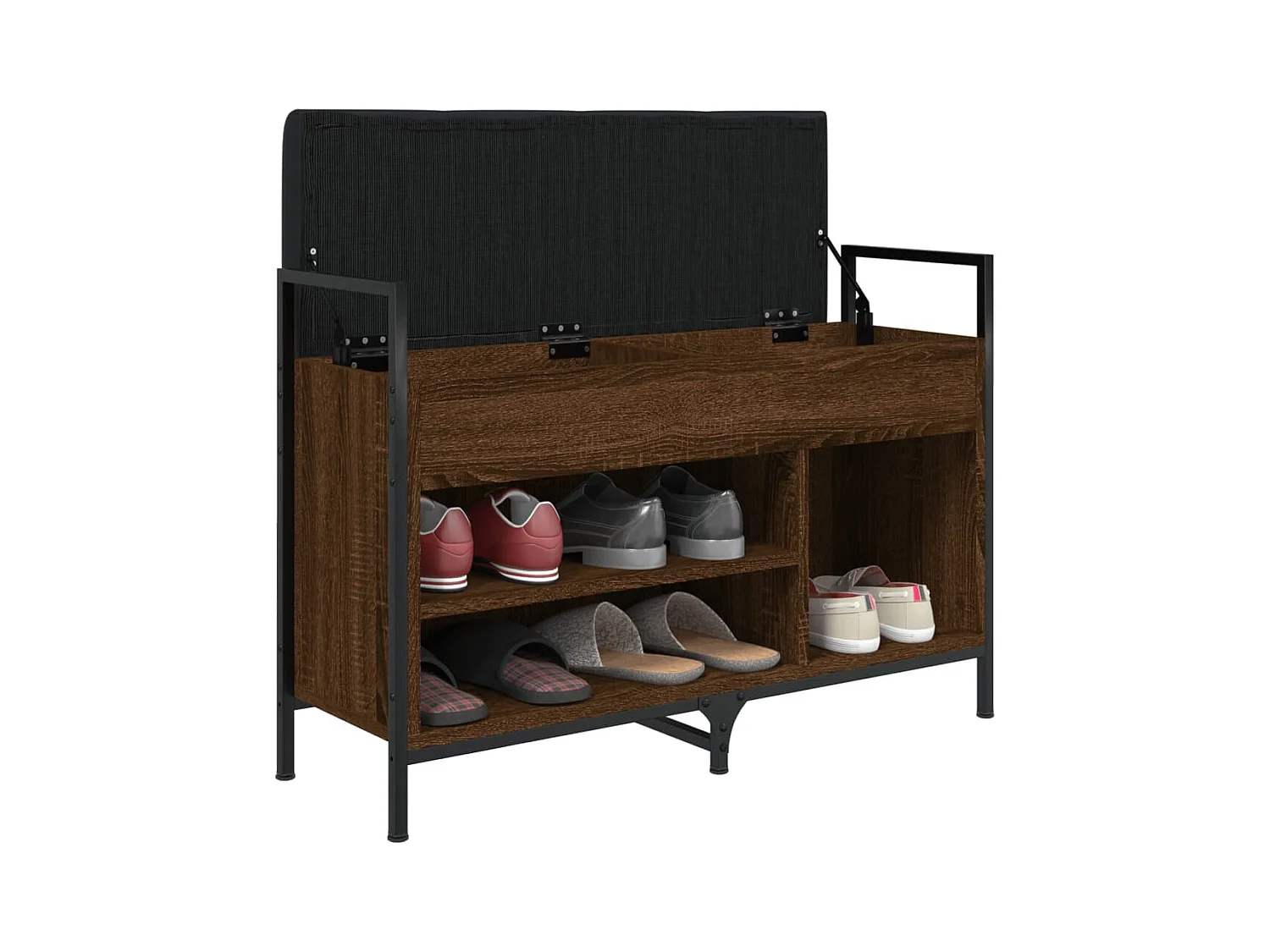 Schuhbank Eiche braun 85,5x32x57,5cm Holzwerkstoff