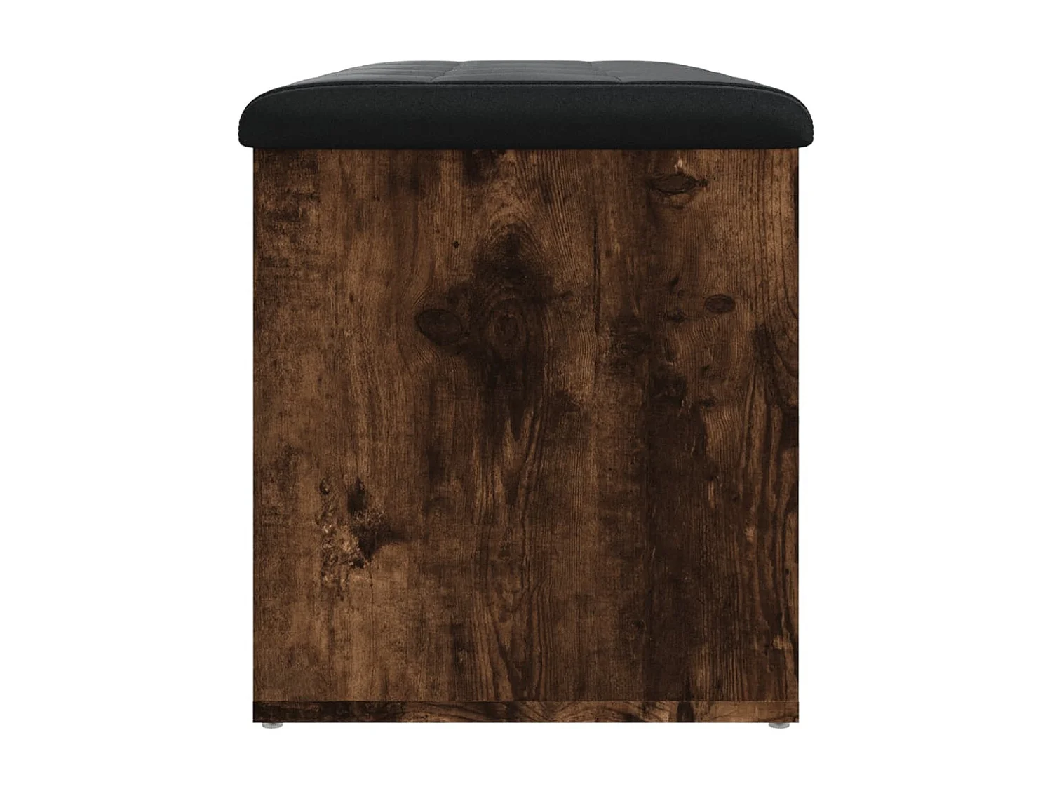 Banc de rangement chêne fumé 82x42x45 cm Bois d'ingénierie