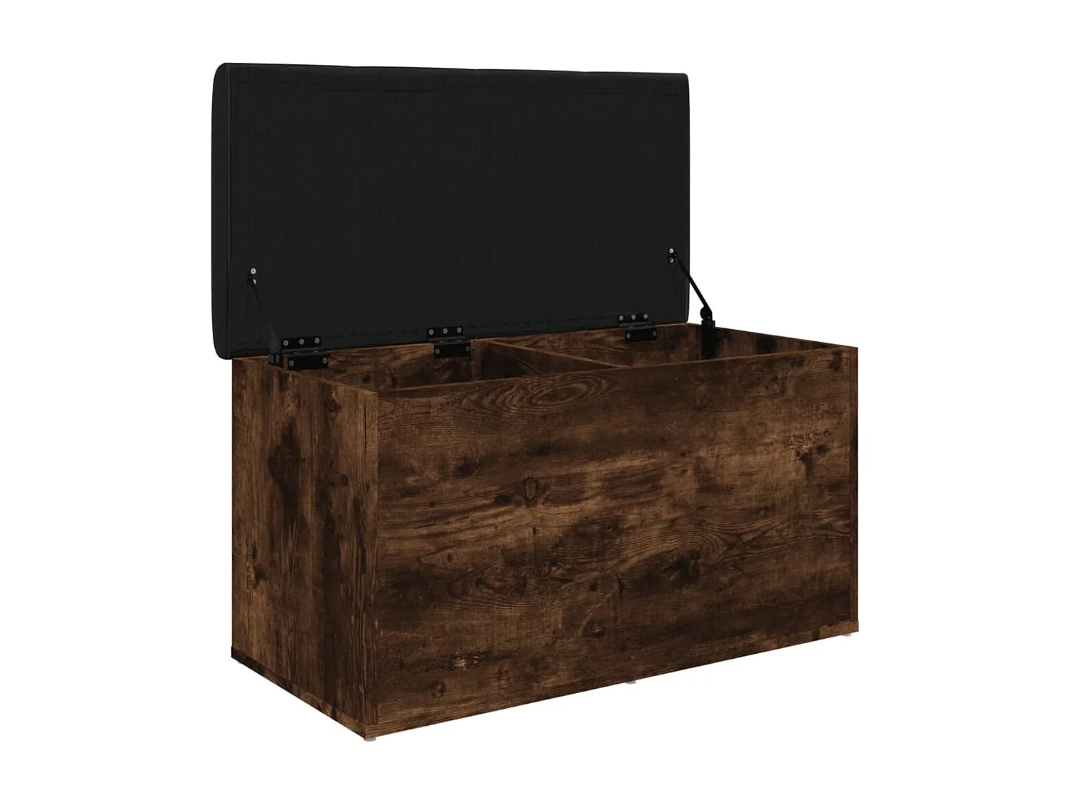 Banco de almacenaje roble ahumado 82x42x45 cm Madera de ingeniería