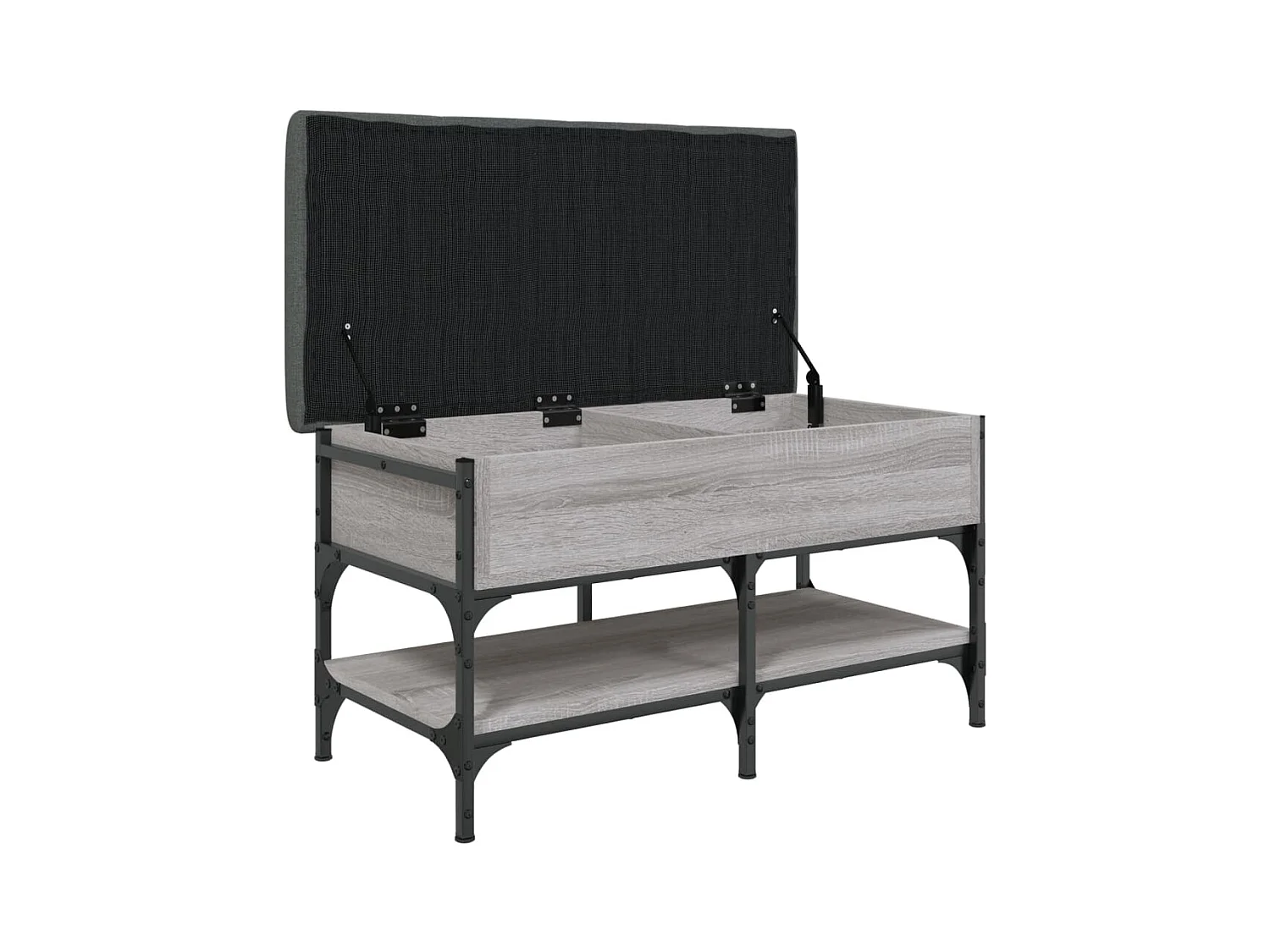 Schuhbank Sonoma grau 82x42x45 cm Holzwerkstoff