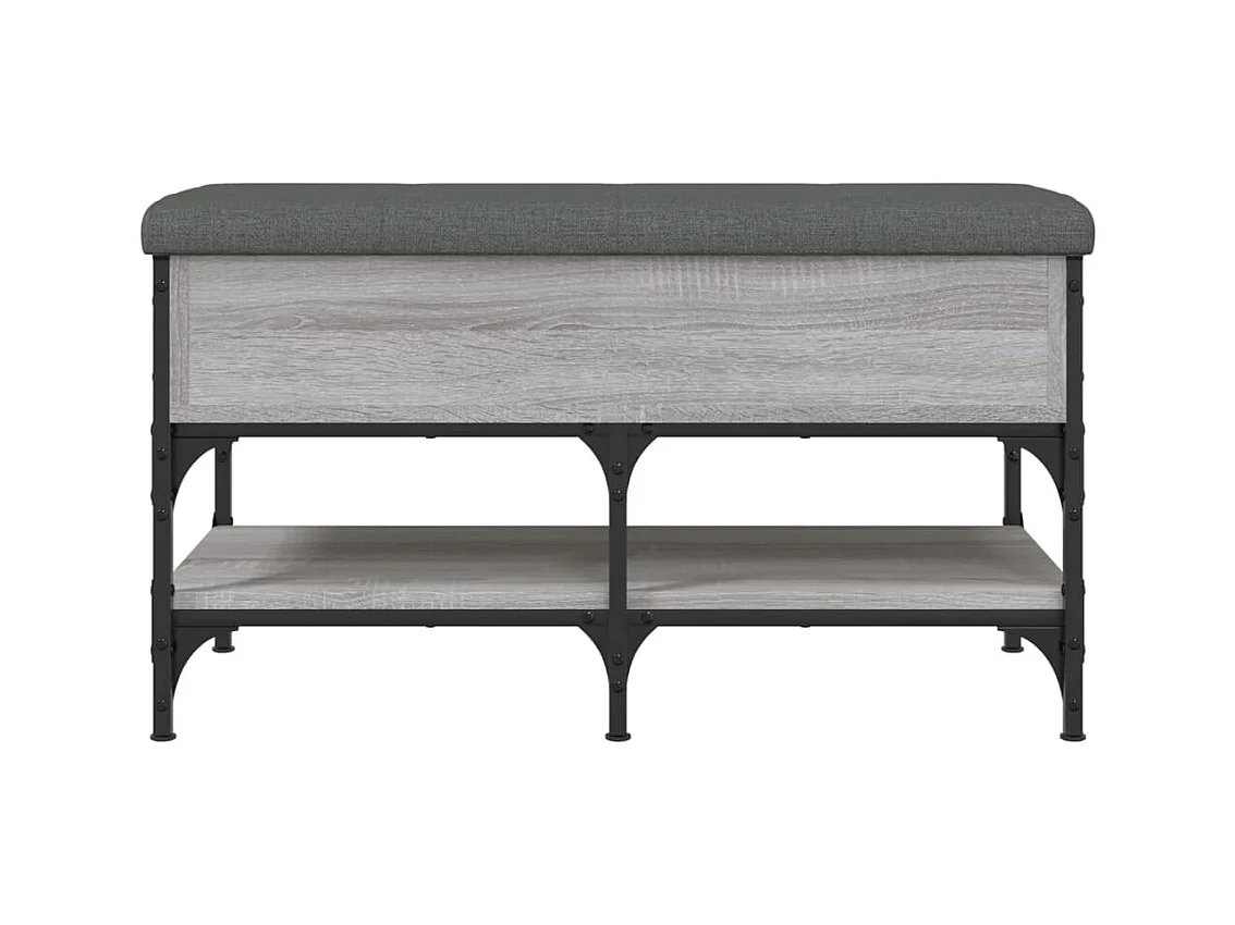 Schuhbank Sonoma grau 82x42x45 cm Holzwerkstoff