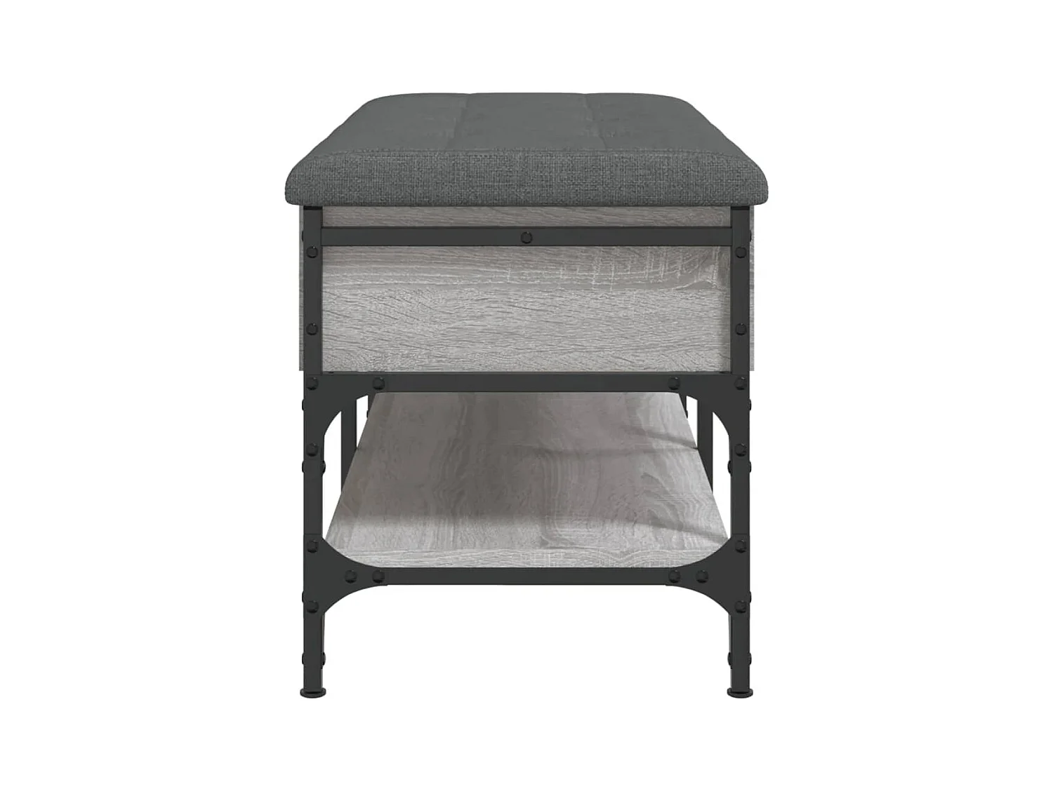 Schuhbank Sonoma grau 82x42x45 cm Holzwerkstoff