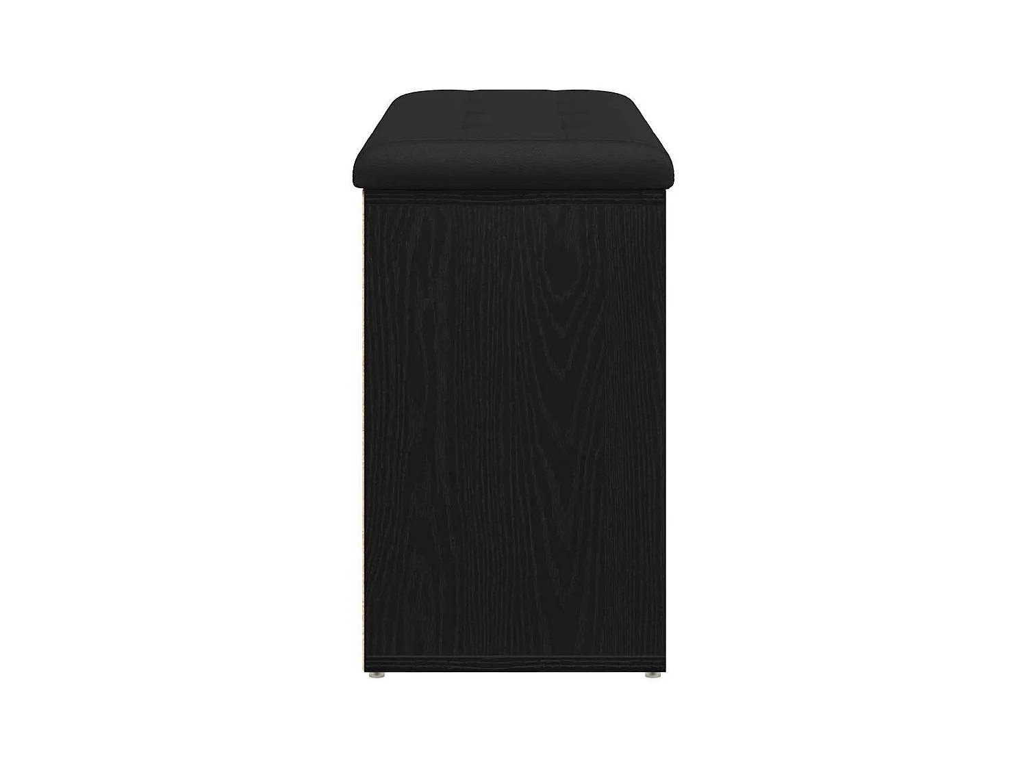 Banc à chaussures Noir 80 x 30 x 48 cm Bois d'ingénierie