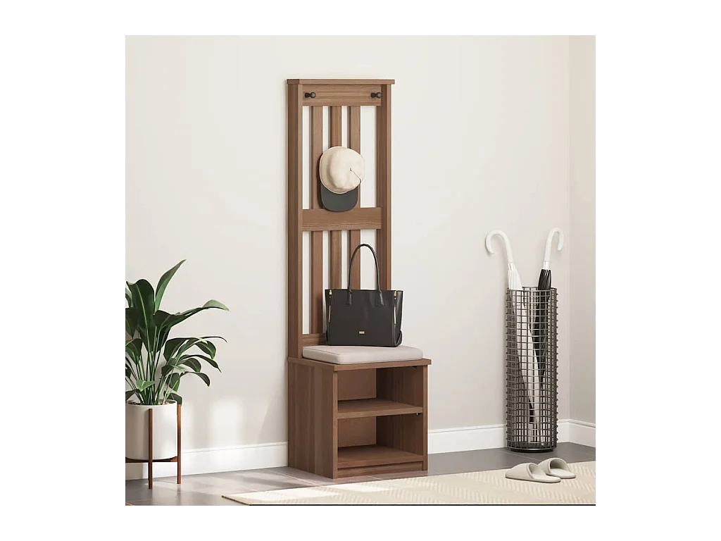 Portemanteau SANDNES 45x40x159,5 cm bois massif pin