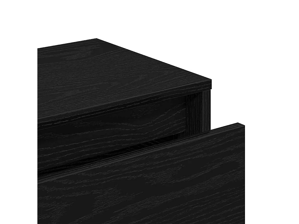 Ensemble de meubles d'entrée 5 pcs Chêne noir, Argent