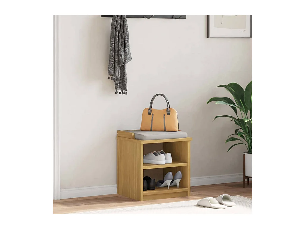 SANDNES Flurbank 45x40x50 cm massives Kiefernholz