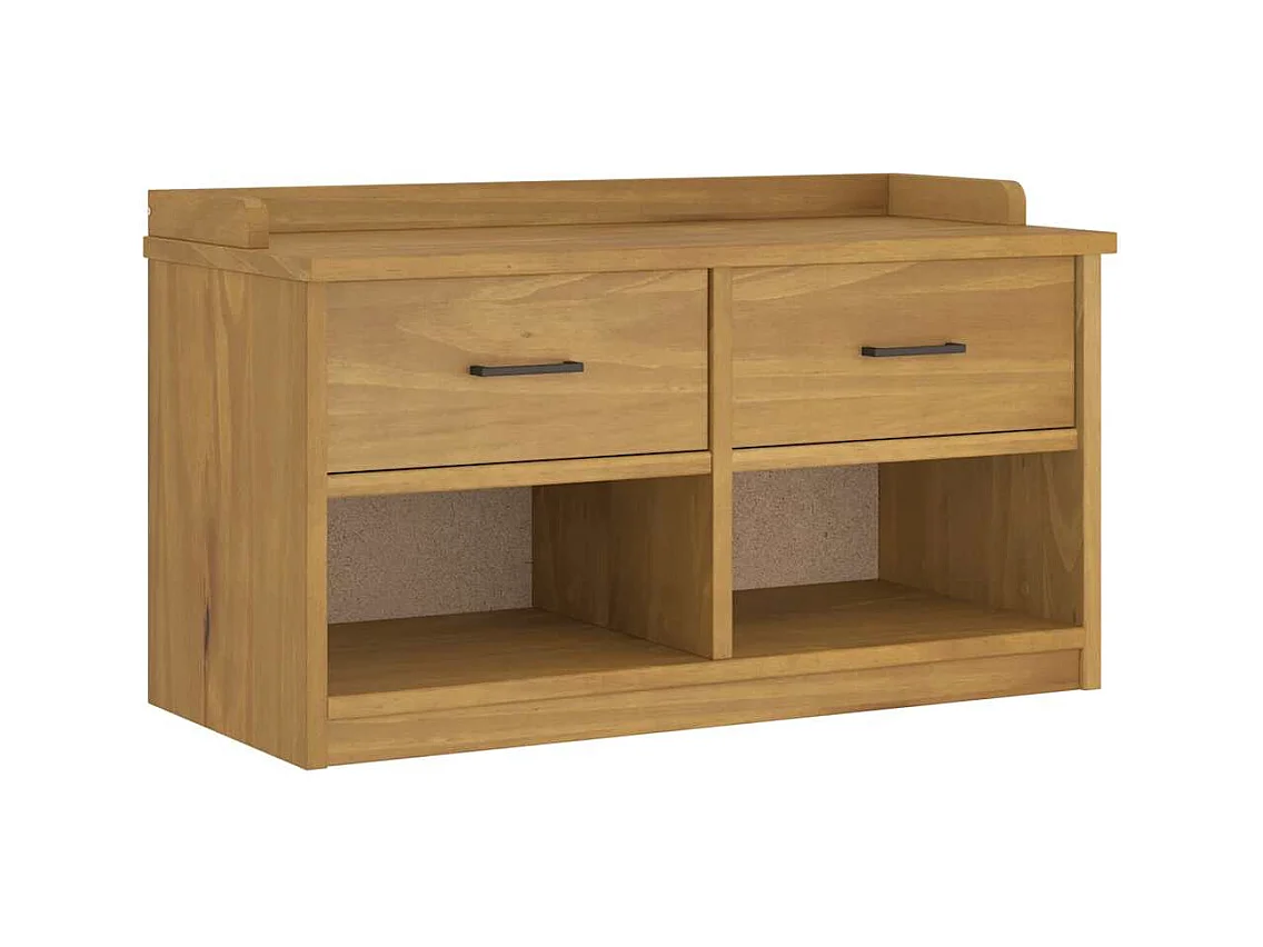 Banc de couloir SANDNES 87x40x50 cm bois de pin massif