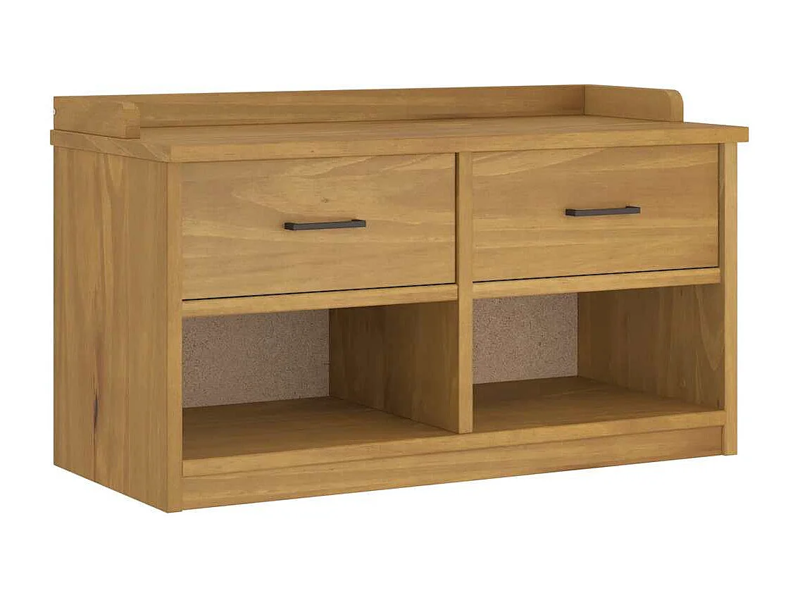 Banc de couloir SANDNES 87x40x50 cm bois de pin massif