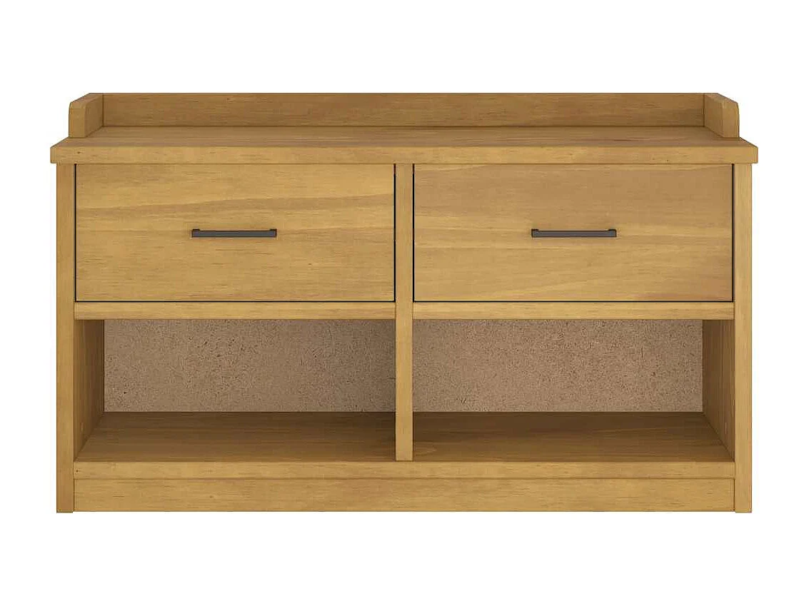 Banc de couloir SANDNES 87x40x50 cm bois de pin massif