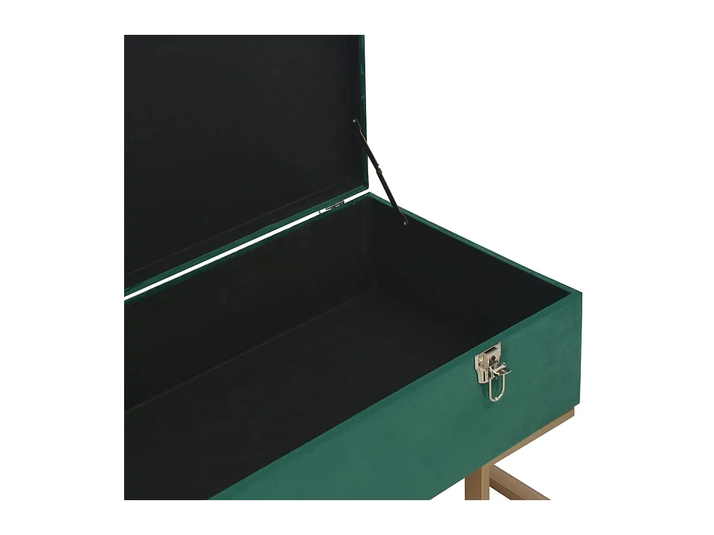 Bank met opbergvak 105 cm Groen Fluweel